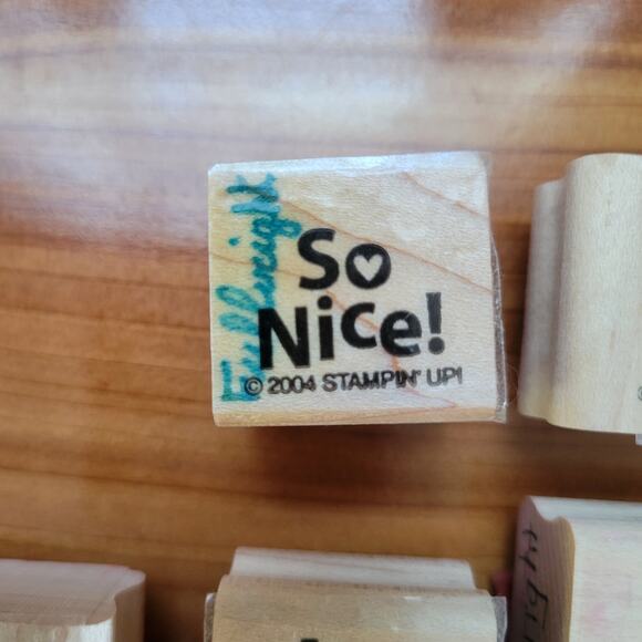 Stampin' Up Girlfriends Rubber Stamp Set 2002 Vintage Craft, Scrapebook, Journal - Picture 7 of 8